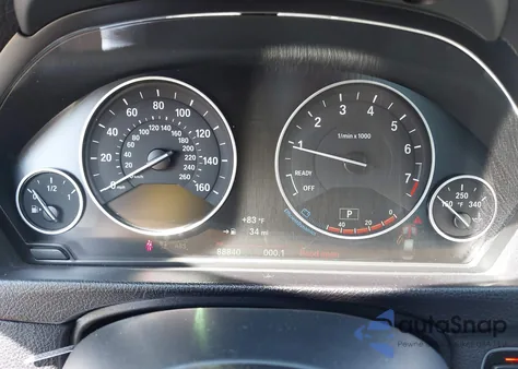 2016 BMW 320I из США, поврежденный, VIN WBA8E1G52GNU12202